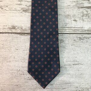 ⚡️ LAST CHANCE MARKDOWN !⭐️✨GUY LAROCHE Mens Tie Silk Necktie Navy Blue VTG